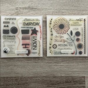 Acrylic Stamp Sets Close to My Heart - birthday, anniversary, Card Making